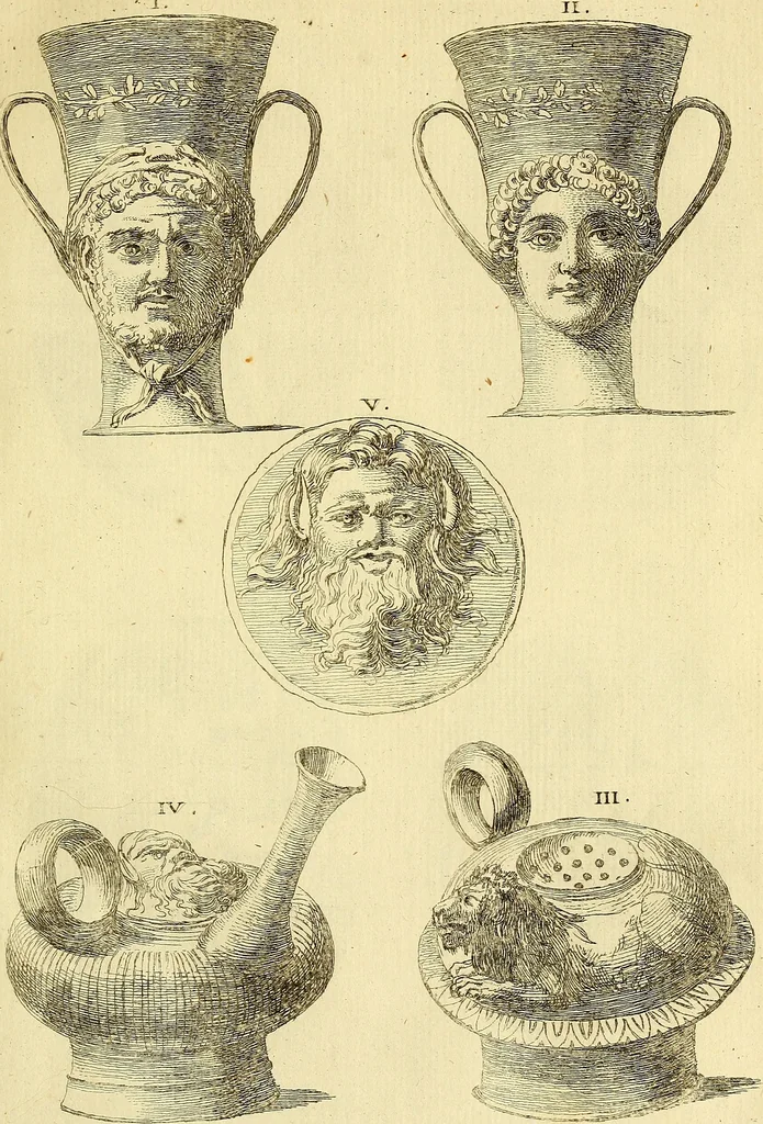 An illustration from Recueil d'antiquités égyptiennes, étrusques, greques et romaines, 1752, leaf 174