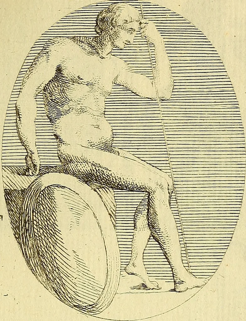 An illustration from Recueil d'antiquités égyptiennes, étrusques, greques et romaines, 1752, leaf 176