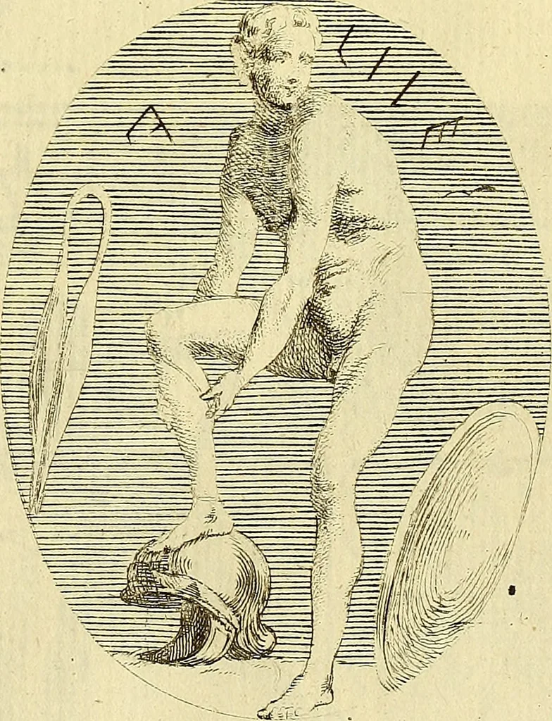 An illustration from Recueil d'antiquités égyptiennes, étrusques, greques et romaines, 1752, leaf 176