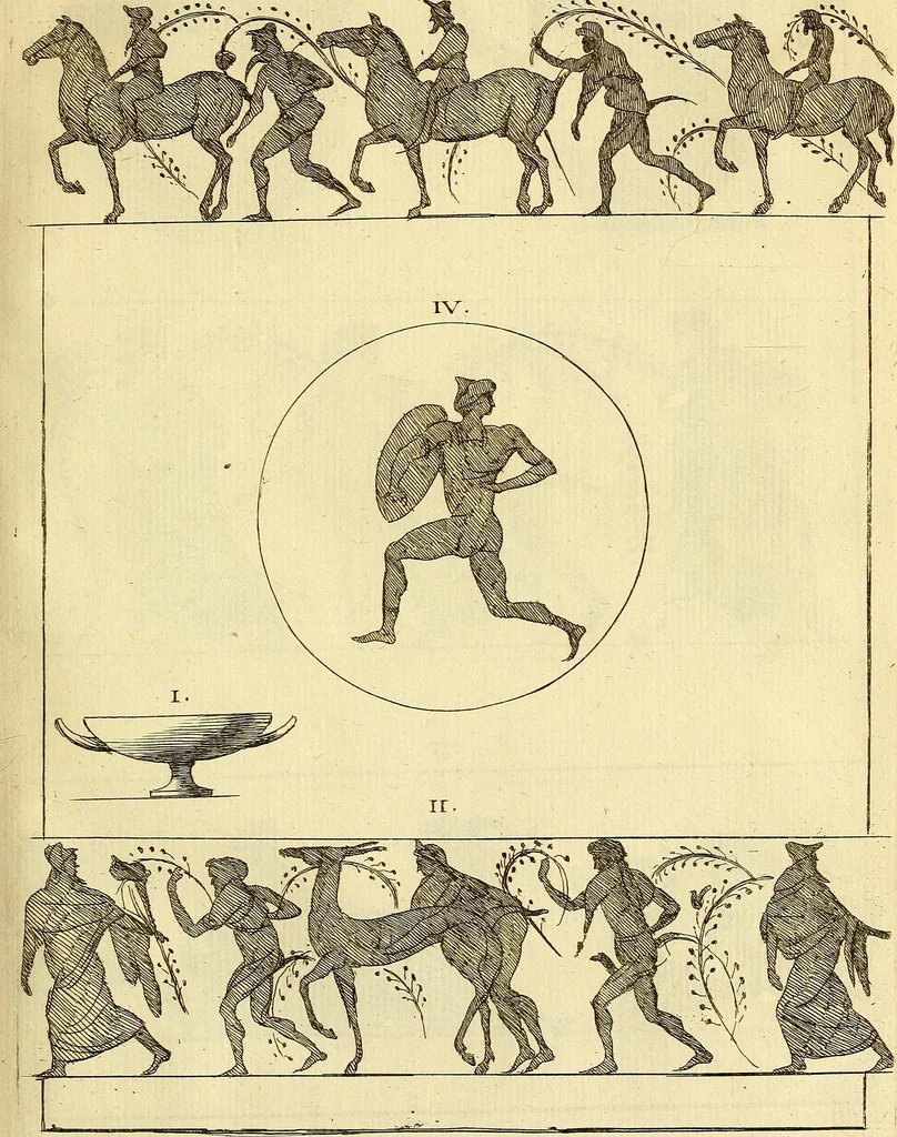 An illustration from Recueil d'antiquités égyptiennes, étrusques, greques et romaines, 1752, leaf 184