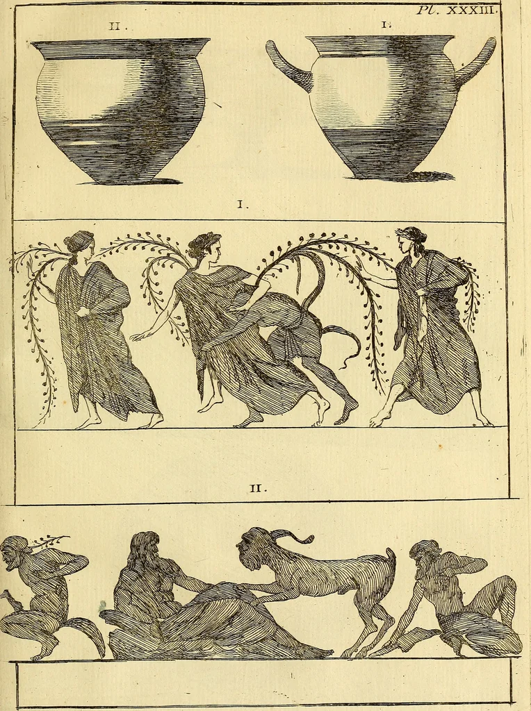 An illustration from Recueil d'antiquités égyptiennes, étrusques, greques et romaines, 1752, leaf 186