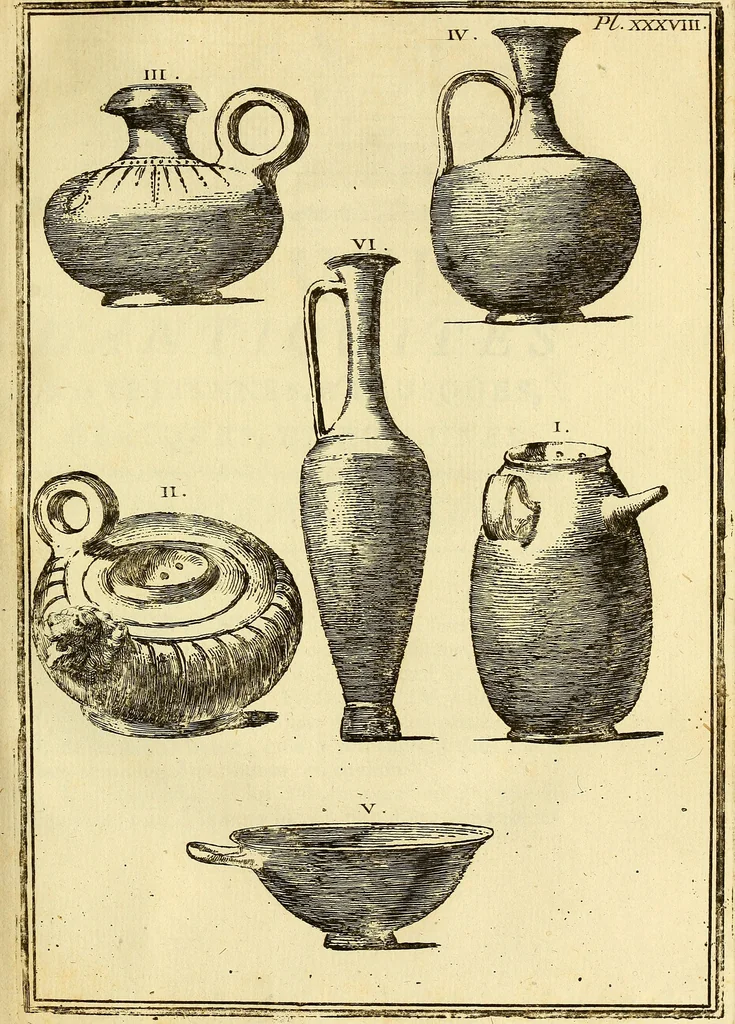 An illustration from Recueil d'antiquités égyptiennes, étrusques, greques et romaines, 1752, leaf 196