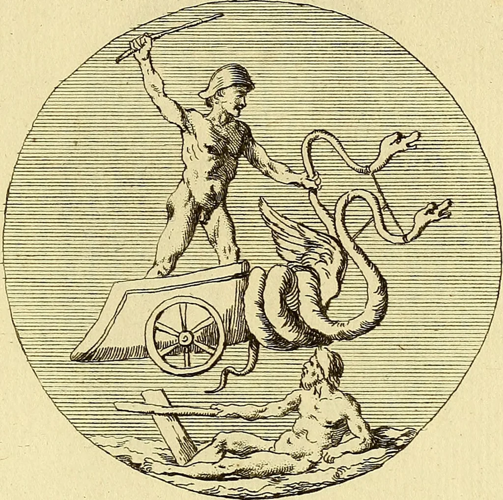 An illustration from Recueil d'antiquités égyptiennes, étrusques, greques et romaines, 1752, leaf 372