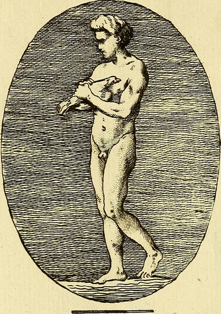 An illustration from Recueil d'antiquités égyptiennes, étrusques, greques et romaines, 1752, leaf 374