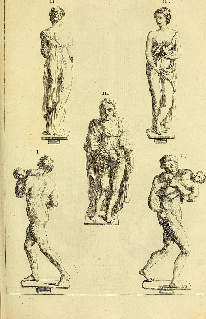 An illustration from Recueil d'antiquités égyptiennes, étrusques, greques et romaines, 1752, leaf 376