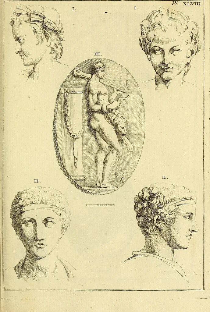 An illustration from Recueil d'antiquités égyptiennes, étrusques, greques et romaines, 1752, leaf 382