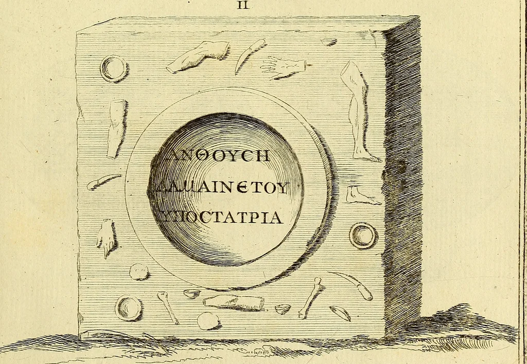 An illustration from Recueil d'antiquités égyptiennes, étrusques, greques et romaines, 1752, leaf 388