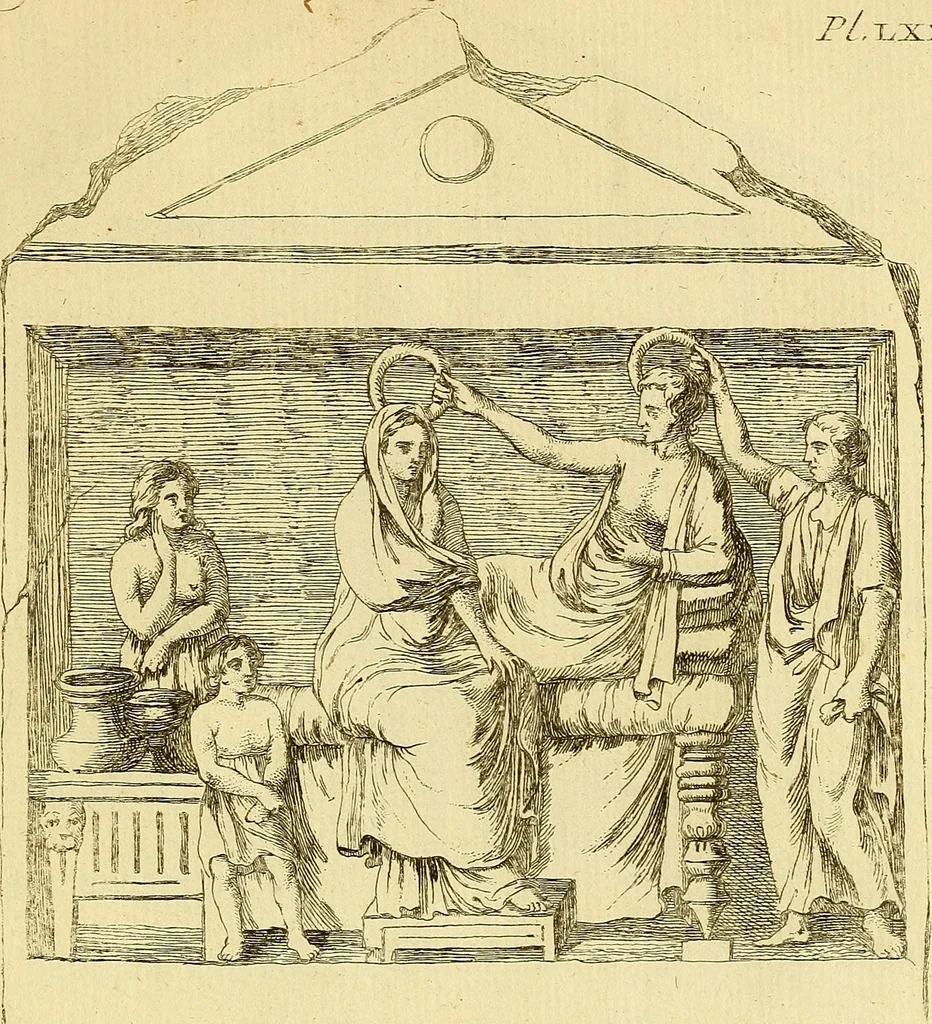 An illustration from Recueil d'antiquités égyptiennes, étrusques, greques et romaines, 1752, leaf 438
