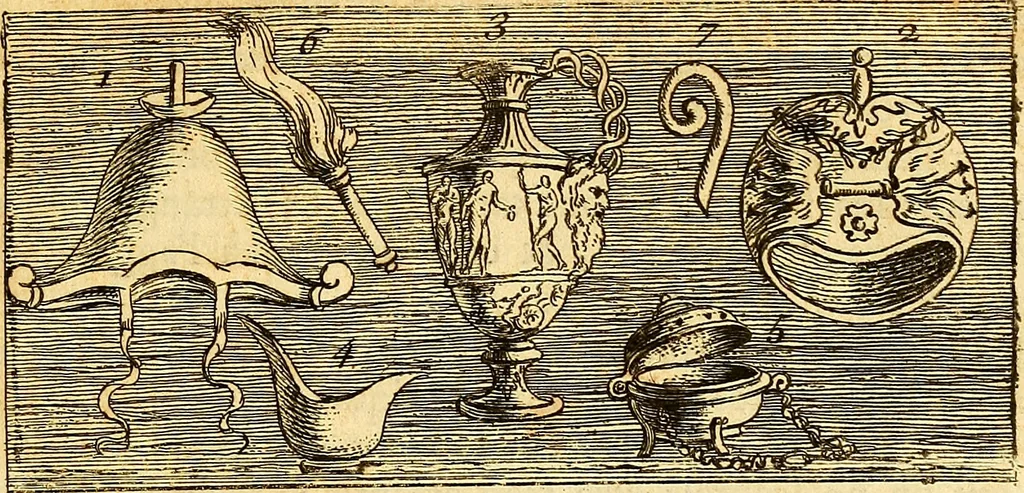 An illustration from Recueil d'antiquités égyptiennes, étrusques, greques et romaines, 1752, leaf 444