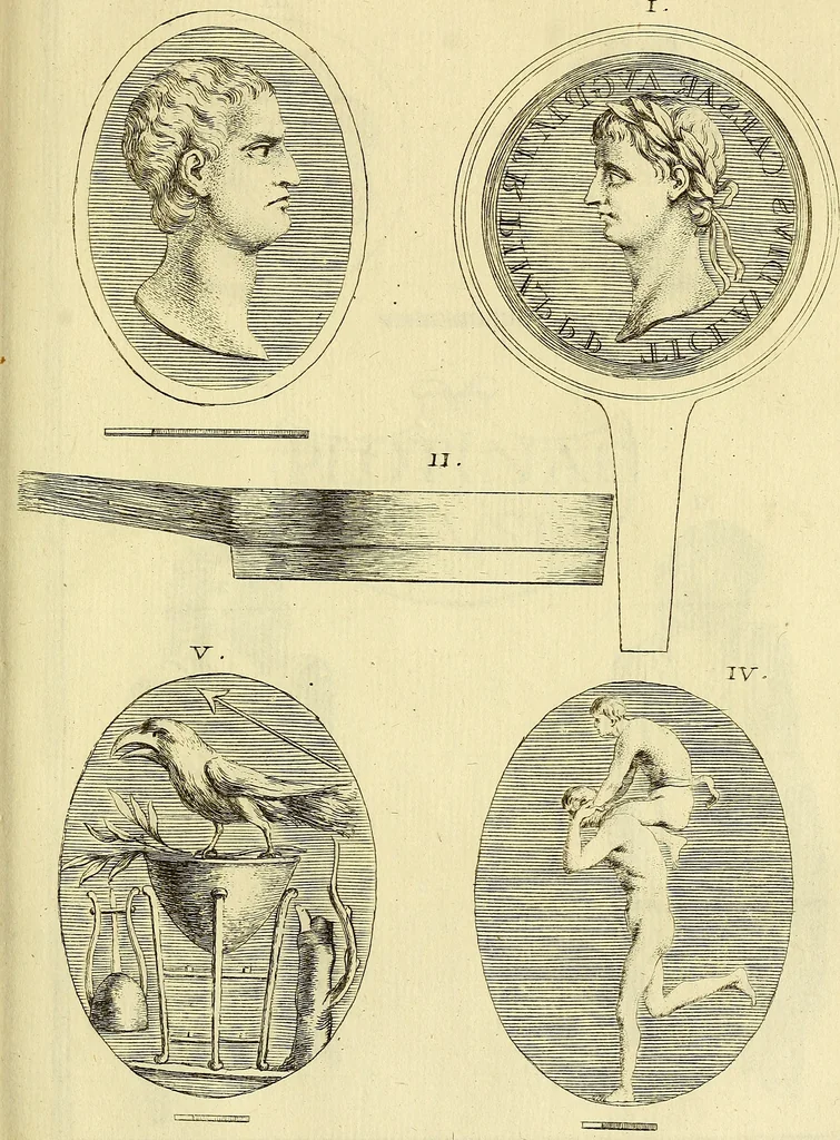 An illustration from Recueil d'antiquités égyptiennes, étrusques, greques et romaines, 1752, leaf 524