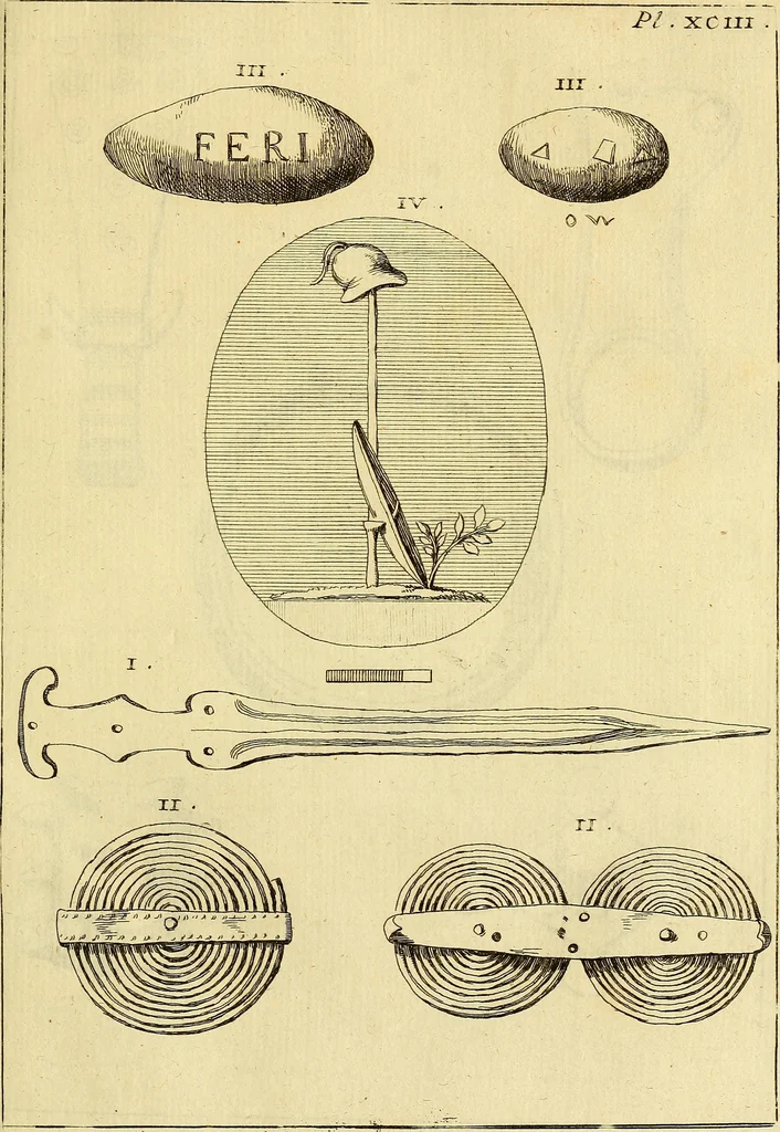 An illustration from Recueil d'antiquités égyptiennes, étrusques, greques et romaines, 1752, leaf 544