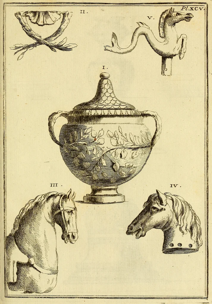 An illustration from Recueil d'antiquités égyptiennes, étrusques, greques et romaines, 1752, leaf 548