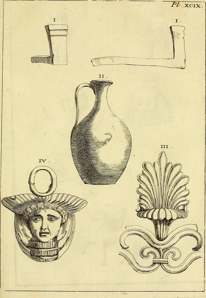 An illustration from Recueil d'antiquités égyptiennes, étrusques, greques et romaines, 1752, leaf 584