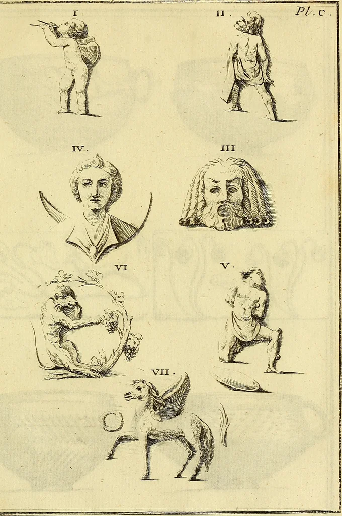 An illustration from Recueil d'antiquités égyptiennes, étrusques, greques et romaines, 1752, leaf 586