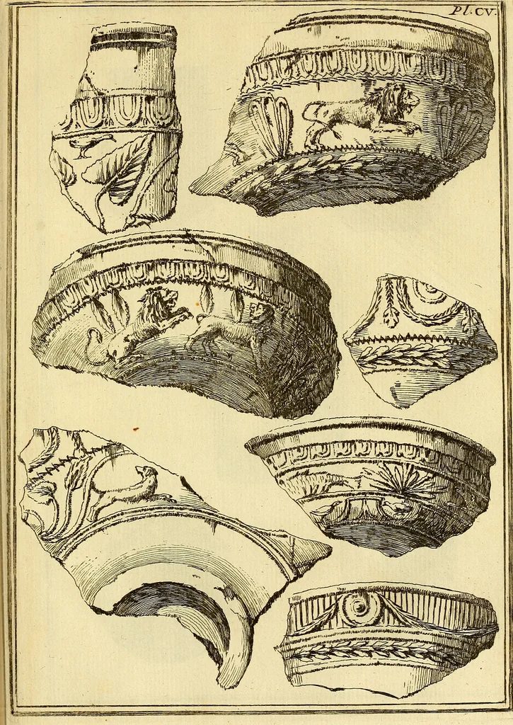 An illustration from Recueil d'antiquités égyptiennes, étrusques, greques et romaines, 1752, leaf 596