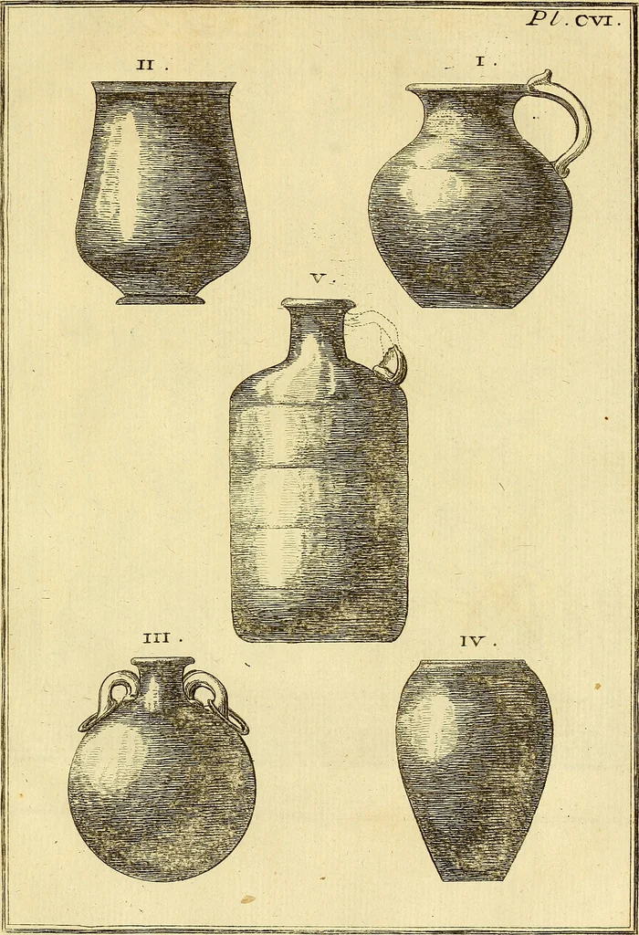 An illustration from Recueil d'antiquités égyptiennes, étrusques, greques et romaines, 1752, leaf 598