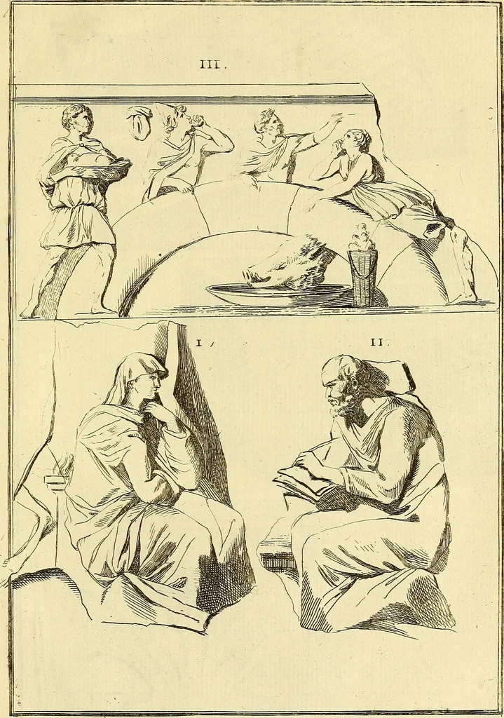 An illustration from Recueil d'antiquités égyptiennes, étrusques, greques et romaines, 1752, leaf 642