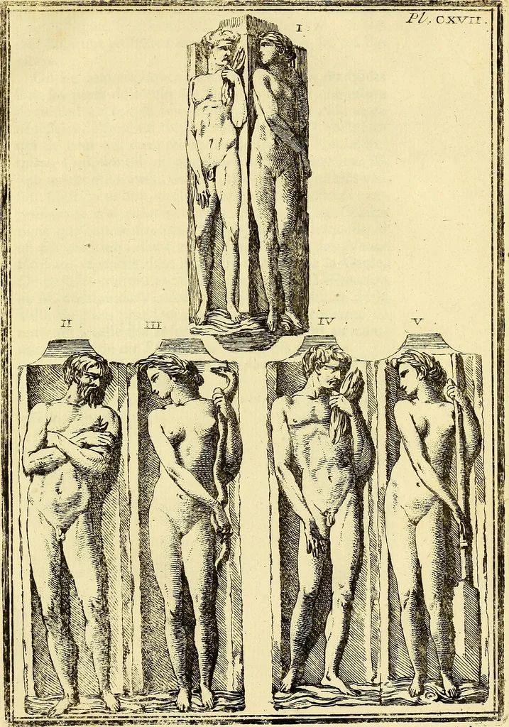An illustration from Recueil d'antiquités égyptiennes, étrusques, greques et romaines, 1752, leaf 646