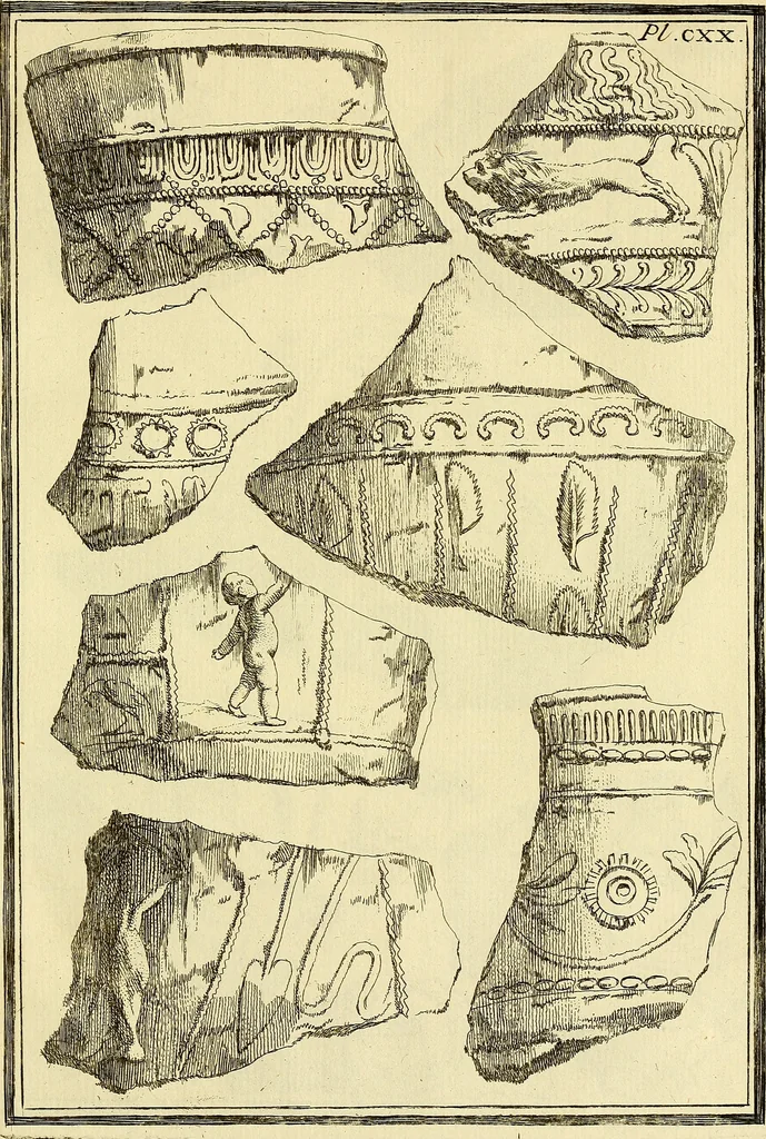 An illustration from Recueil d'antiquités égyptiennes, étrusques, greques et romaines, 1752, leaf 668