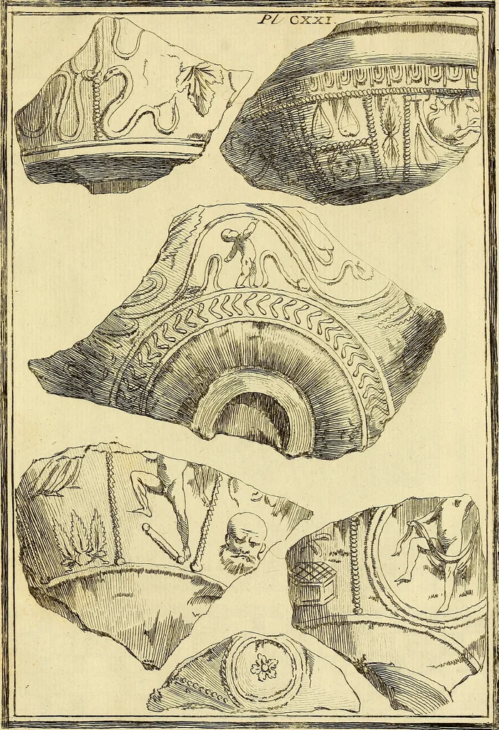 An illustration from Recueil d'antiquités égyptiennes, étrusques, greques et romaines, 1752, leaf 670