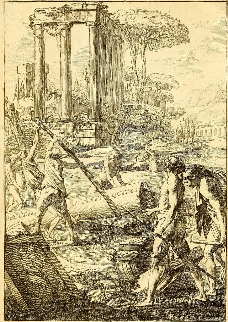 An illustration from Recueil d'antiquités égyptiennes, étrusques, greques et romaines, 1752, leaf 7