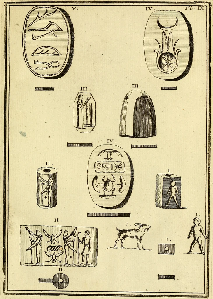 An illustration from Recueil d'antiquités égyptiennes, étrusques, greques et romaines, 1752, leaf 84