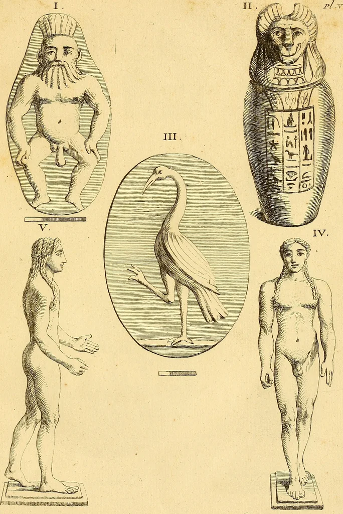 An illustration from Recueil d'antiquités égyptiennes, étrusques, greques et romaines, 1752, leaf 112