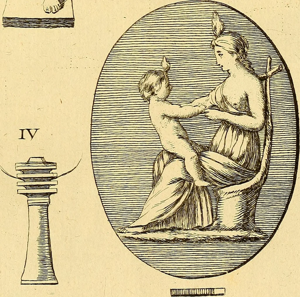 An illustration from Recueil d'antiquités égyptiennes, étrusques, greques et romaines, 1752, leaf 120