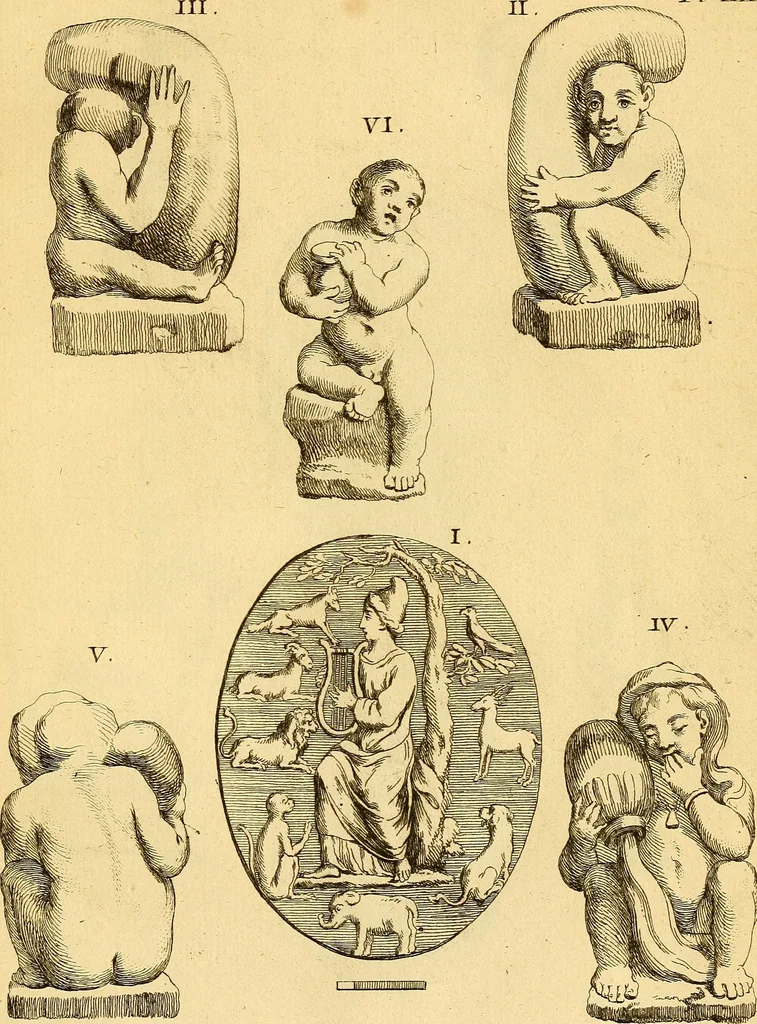 An illustration from Recueil d'antiquités égyptiennes, étrusques, greques et romaines, 1752, leaf 128