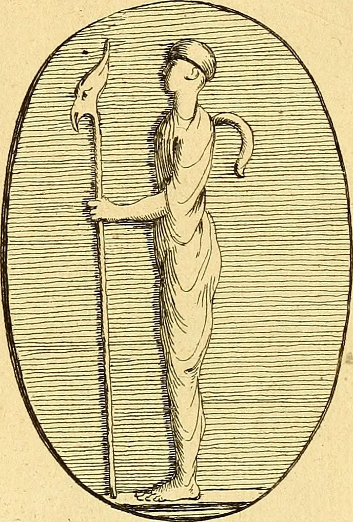 An illustration from Recueil d'antiquités égyptiennes, étrusques, greques et romaines, 1752, leaf 130