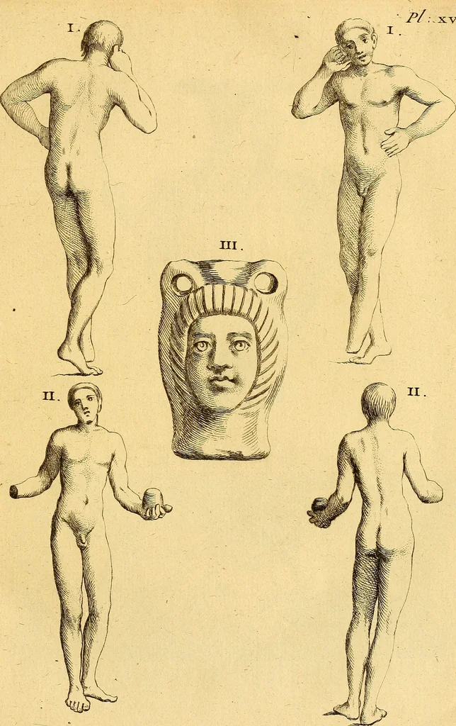 An illustration from Recueil d'antiquités égyptiennes, étrusques, greques et romaines, 1752, leaf 184