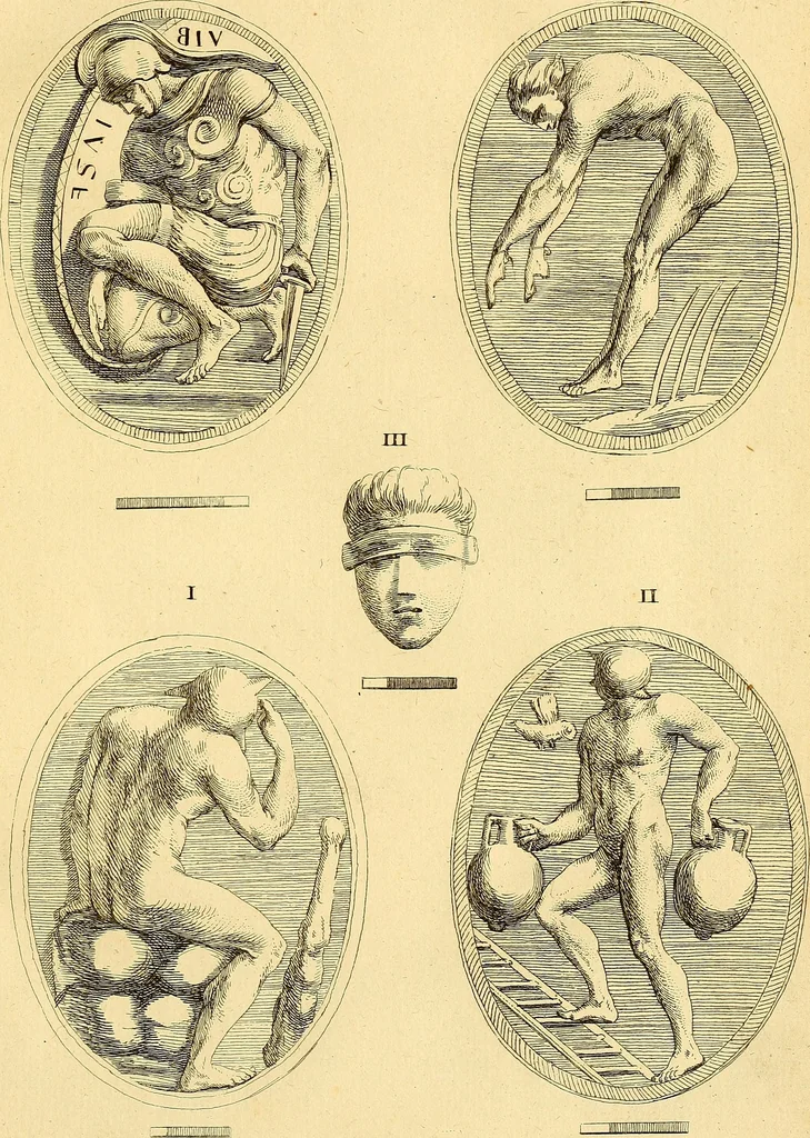 An illustration from Recueil d'antiquités égyptiennes, étrusques, greques et romaines, 1752, leaf 190