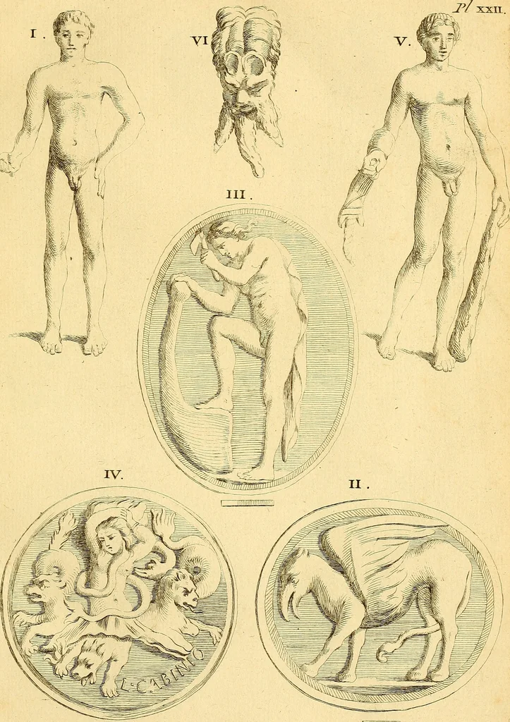 An illustration from Recueil d'antiquités égyptiennes, étrusques, greques et romaines, 1752, leaf 192