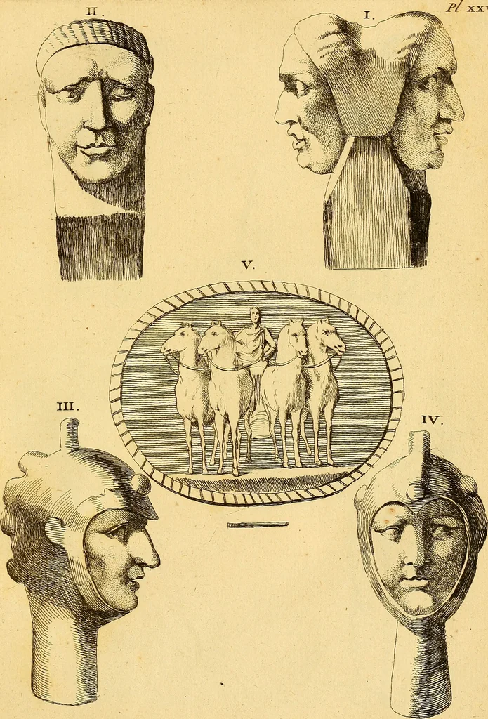 An illustration from Recueil d'antiquités égyptiennes, étrusques, greques et romaines, 1752, leaf 198