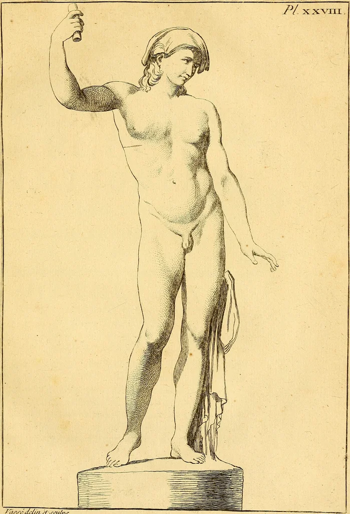 An illustration from Recueil d'antiquités égyptiennes, étrusques, greques et romaines, 1752, leaf 202