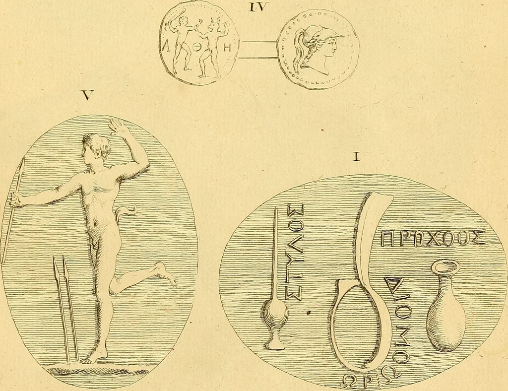 An illustration from Recueil d'antiquités égyptiennes, étrusques, greques et romaines, 1752, leaf 266