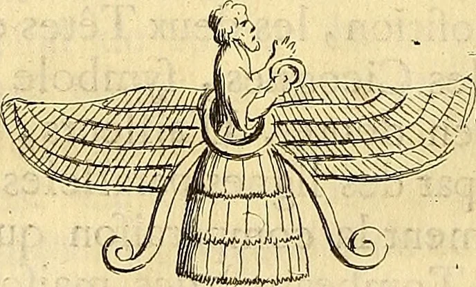An illustration from Recueil d'antiquités égyptiennes, étrusques, greques et romaines, 1752, leaf 43