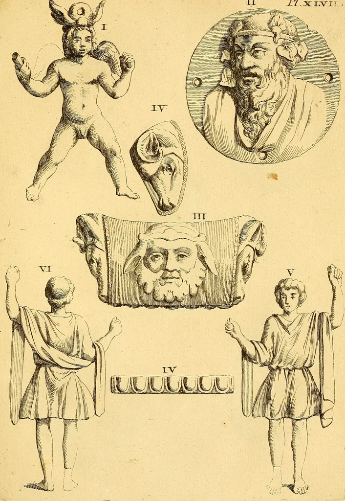 An illustration from Recueil d'antiquités égyptiennes, étrusques, greques et romaines, 1752, leaf 460