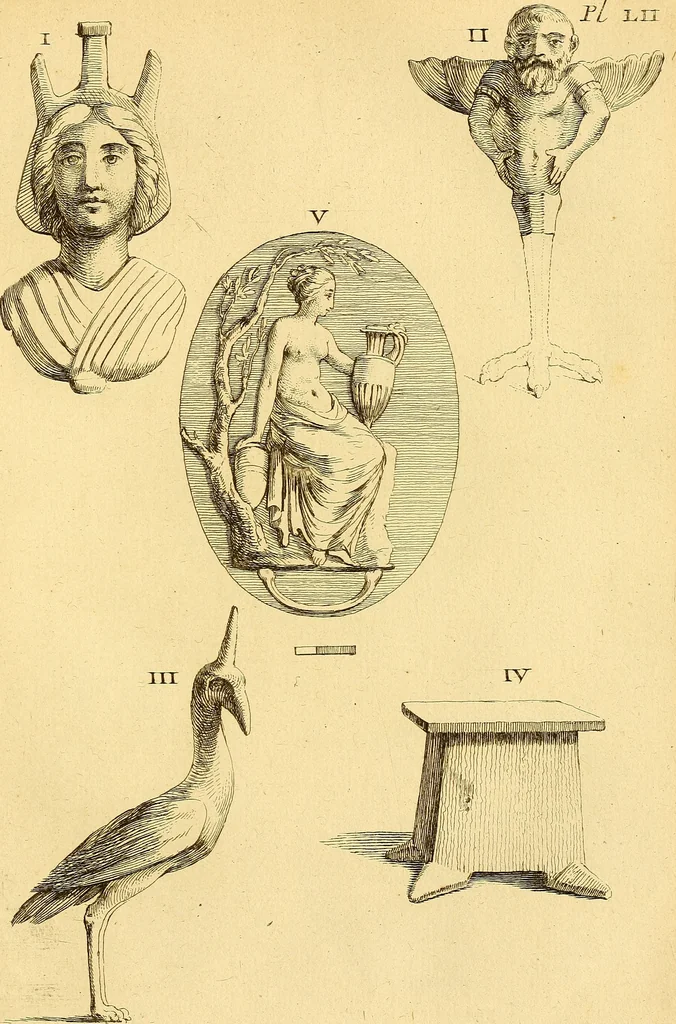 An illustration from Recueil d'antiquités égyptiennes, étrusques, greques et romaines, 1752, leaf 470