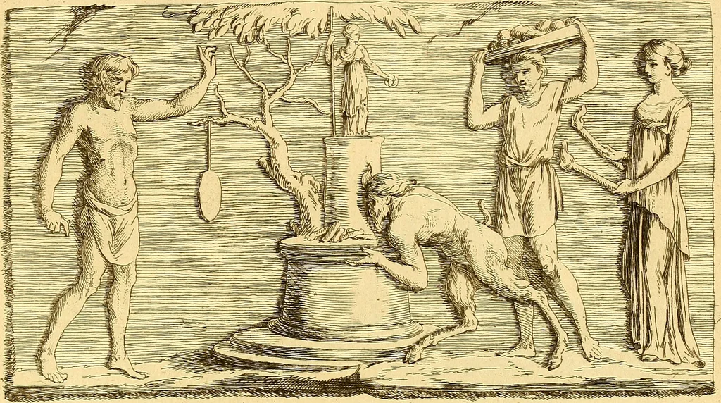 An illustration from Recueil d'antiquités égyptiennes, étrusques, greques et romaines, 1752, leaf 480