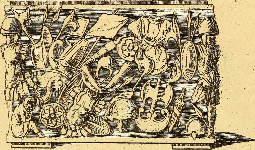 An illustration from Recueil d'antiquités égyptiennes, étrusques, greques et romaines, 1752, leaf 490