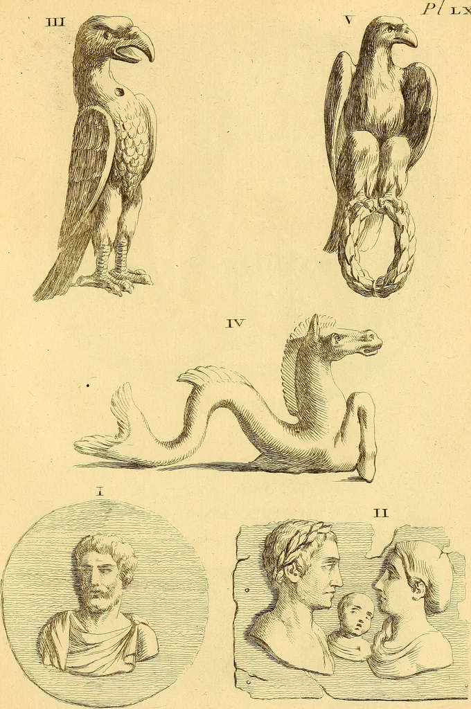 An illustration from Recueil d'antiquités égyptiennes, étrusques, greques et romaines, 1752, leaf 496