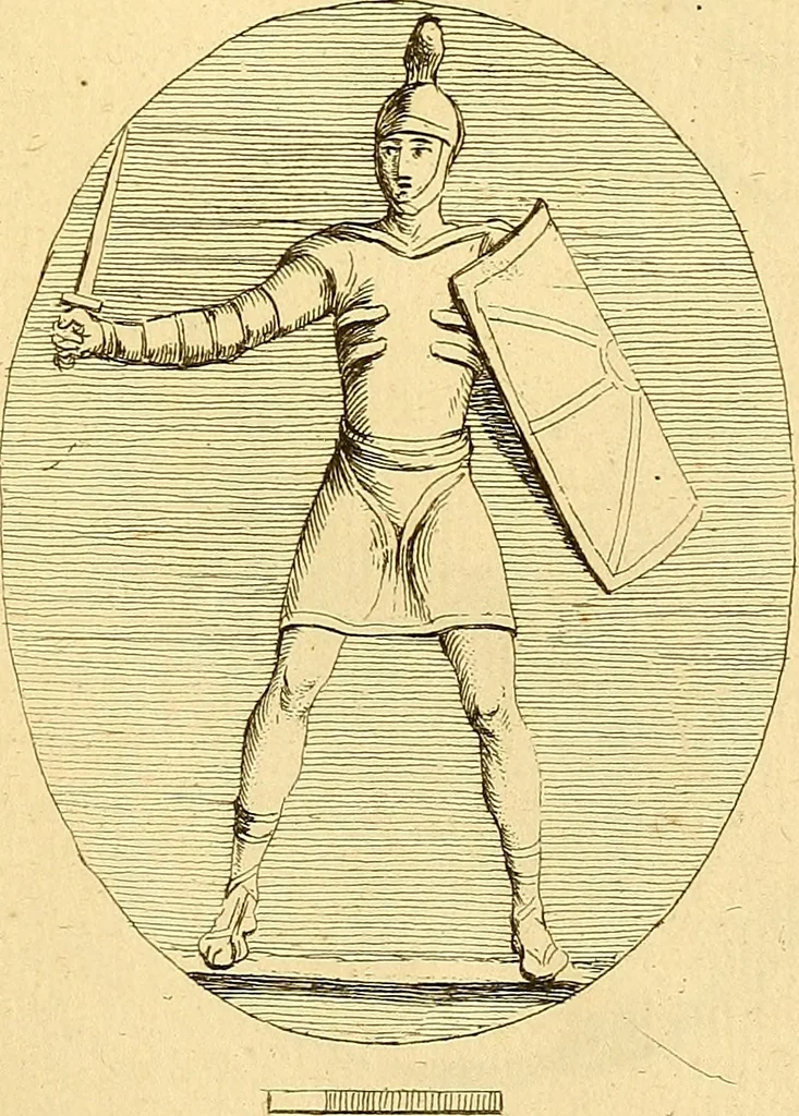 An illustration from Recueil d'antiquités égyptiennes, étrusques, greques et romaines, 1752, leaf 500