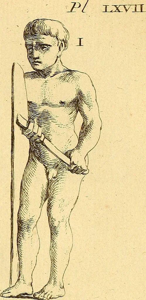 An illustration from Recueil d'antiquités égyptiennes, étrusques, greques et romaines, 1752, leaf 500