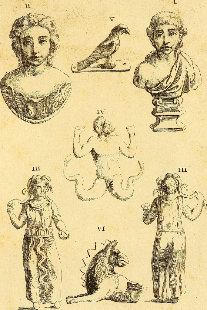 An illustration from Recueil d'antiquités égyptiennes, étrusques, greques et romaines, 1752, leaf 682