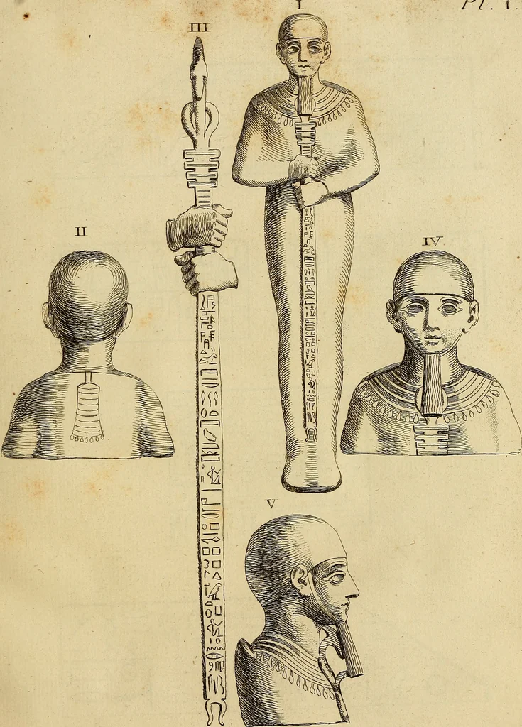 An illustration from Recueil d'antiquités égyptiennes, étrusques, greques et romaines, 1752, leaf 100