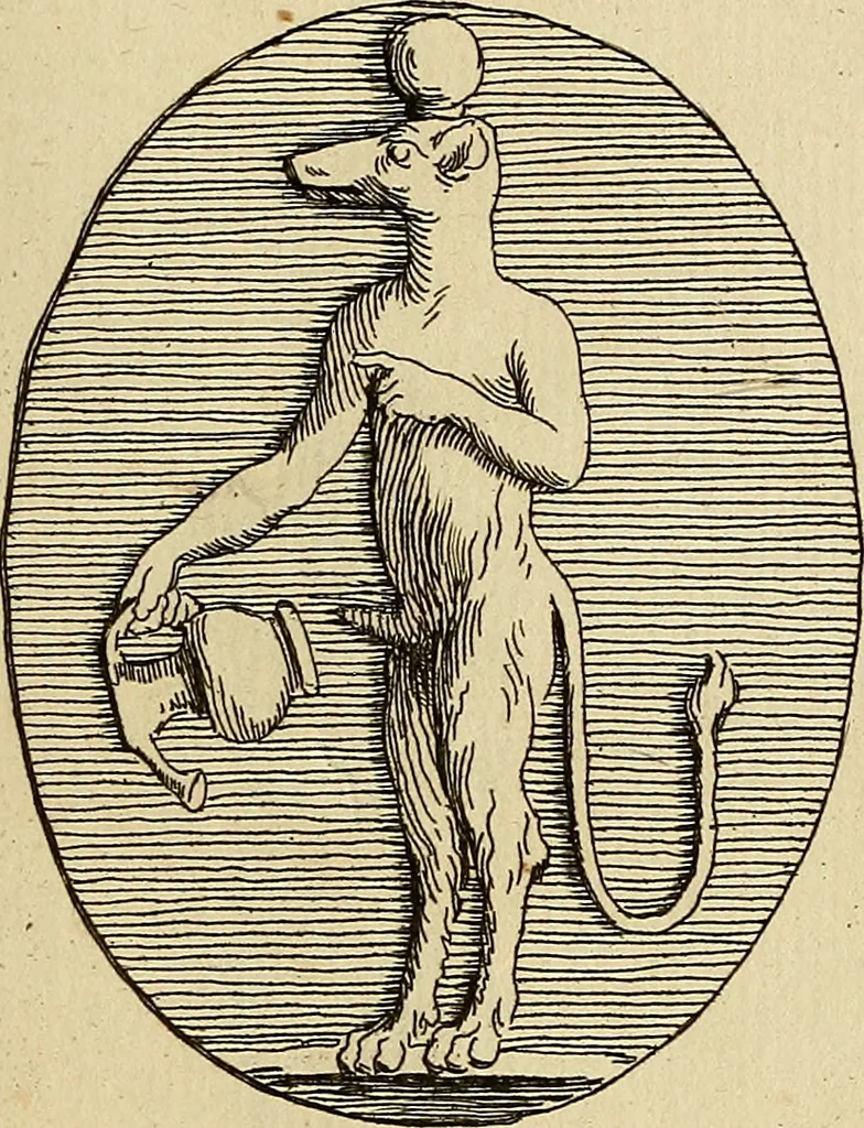 An illustration from Recueil d'antiquités égyptiennes, étrusques, greques et romaines, 1752, leaf 118