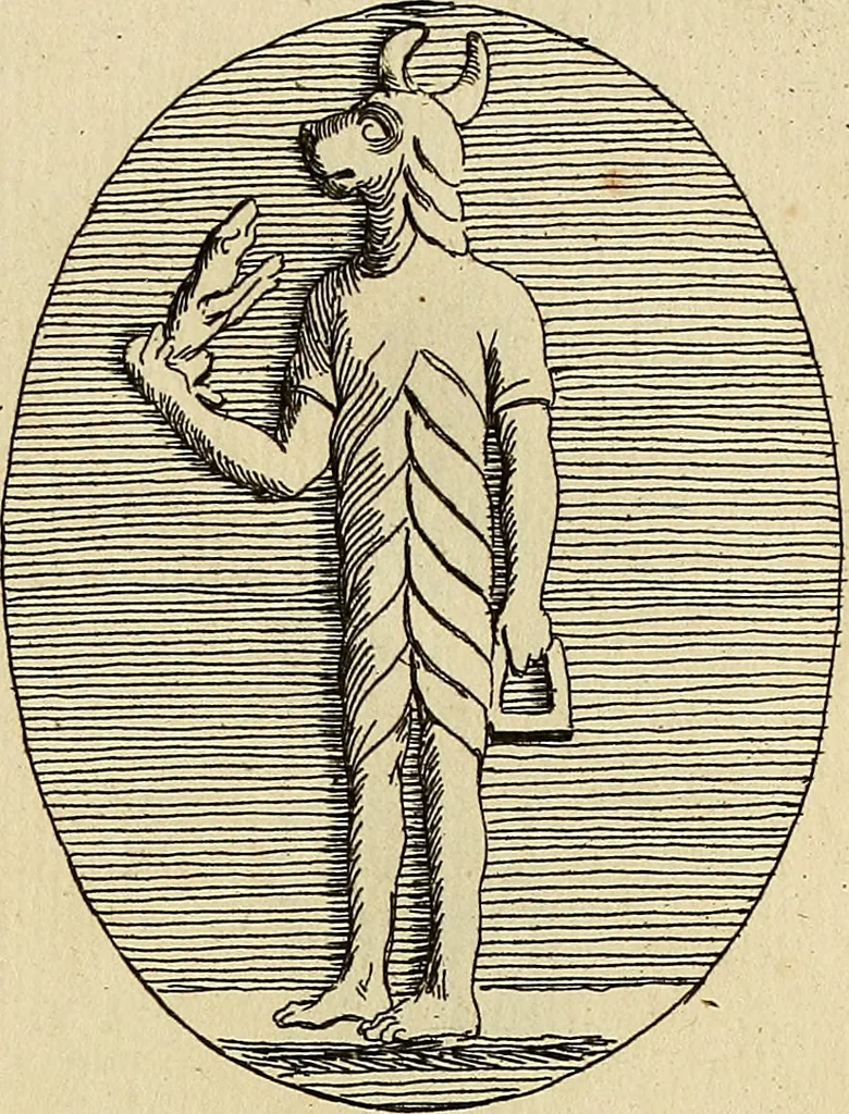 An illustration from Recueil d'antiquités égyptiennes, étrusques, greques et romaines, 1752, leaf 118