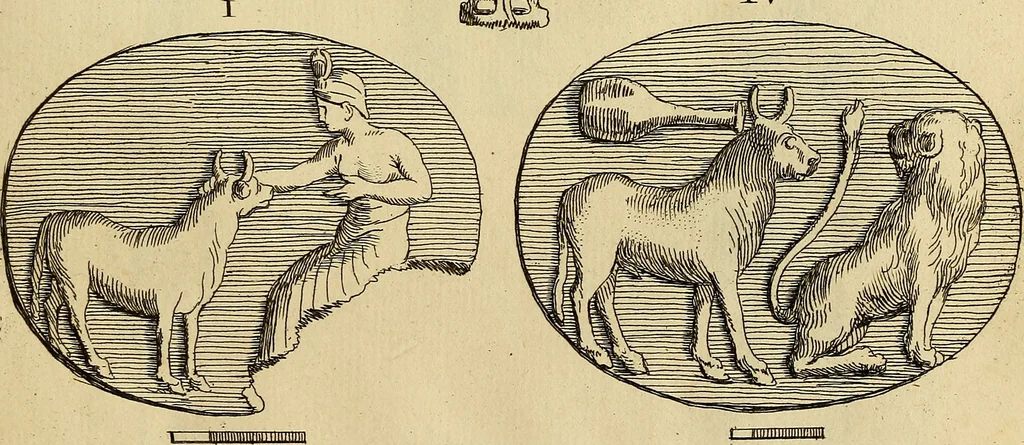 An illustration from Recueil d'antiquités égyptiennes, étrusques, greques et romaines, 1752, leaf 118