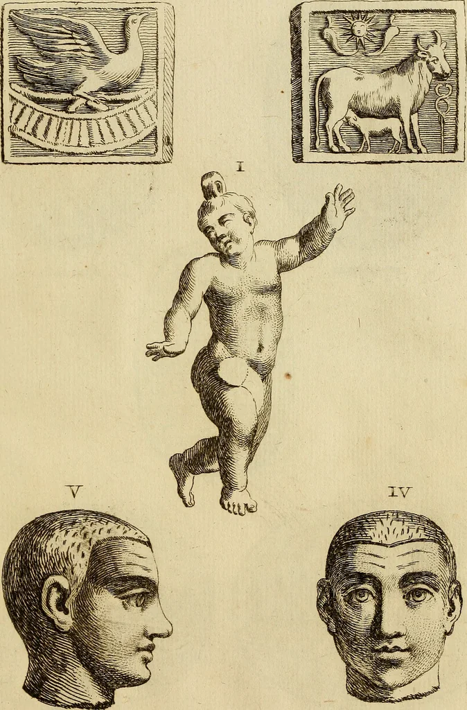 An illustration from Recueil d'antiquités égyptiennes, étrusques, greques et romaines, 1752, leaf 122